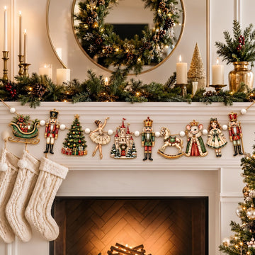 Nutcracker Christmas Wooden Garland