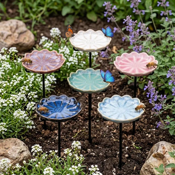 Bee Waterer Garden Stake - A Beautiful Little Oasis for Bees, Butterflies & Pollinators