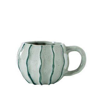 Hand-Painted Rustic Ceramic Coffee Mug – Tea Cup