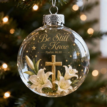Psalms Scripture Christmas Ornament
