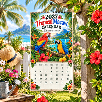 2027 Tropical Macaw Calendar