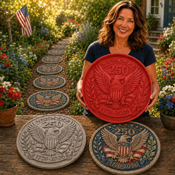America 250th Anniversary Garden Stepping Stone Mold
