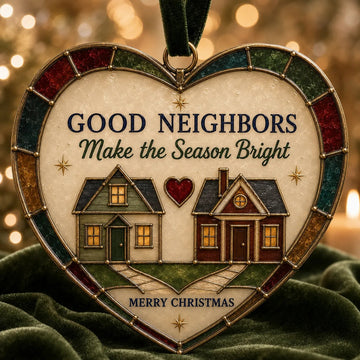 Heartfelt "Stained-Glass Style" Christmas Ornaments