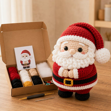 Chibi-Style DIY Christmas Crochet Doll Set