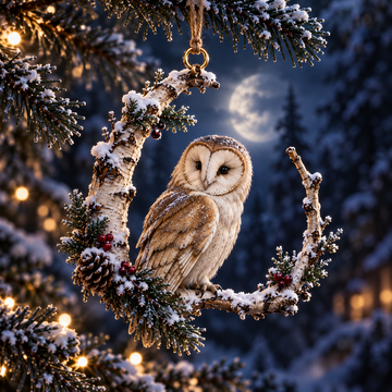 Moonlit Woodland Christmas Keepsake Ornaments