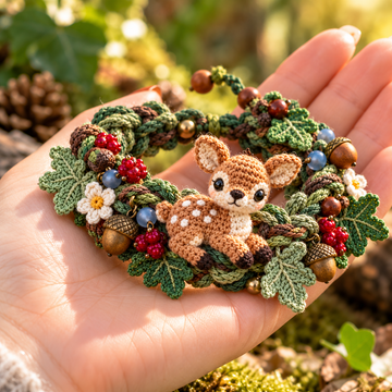 Woodland Wrist Friends – Handmade Crochet Animal Bracelet Collection