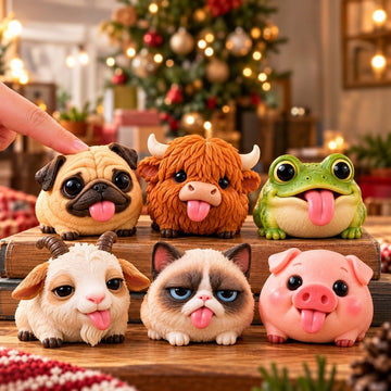 Press Me Pets – Cute Press-to-Blep Animal Desk Toys, Funny Gifts & Fidget Buddies