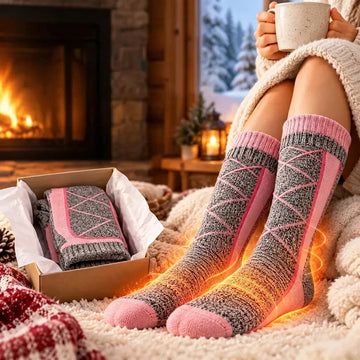 Rechargeable Heated Socks – 3-Level 5V Over-the-Calf Winter Warmers