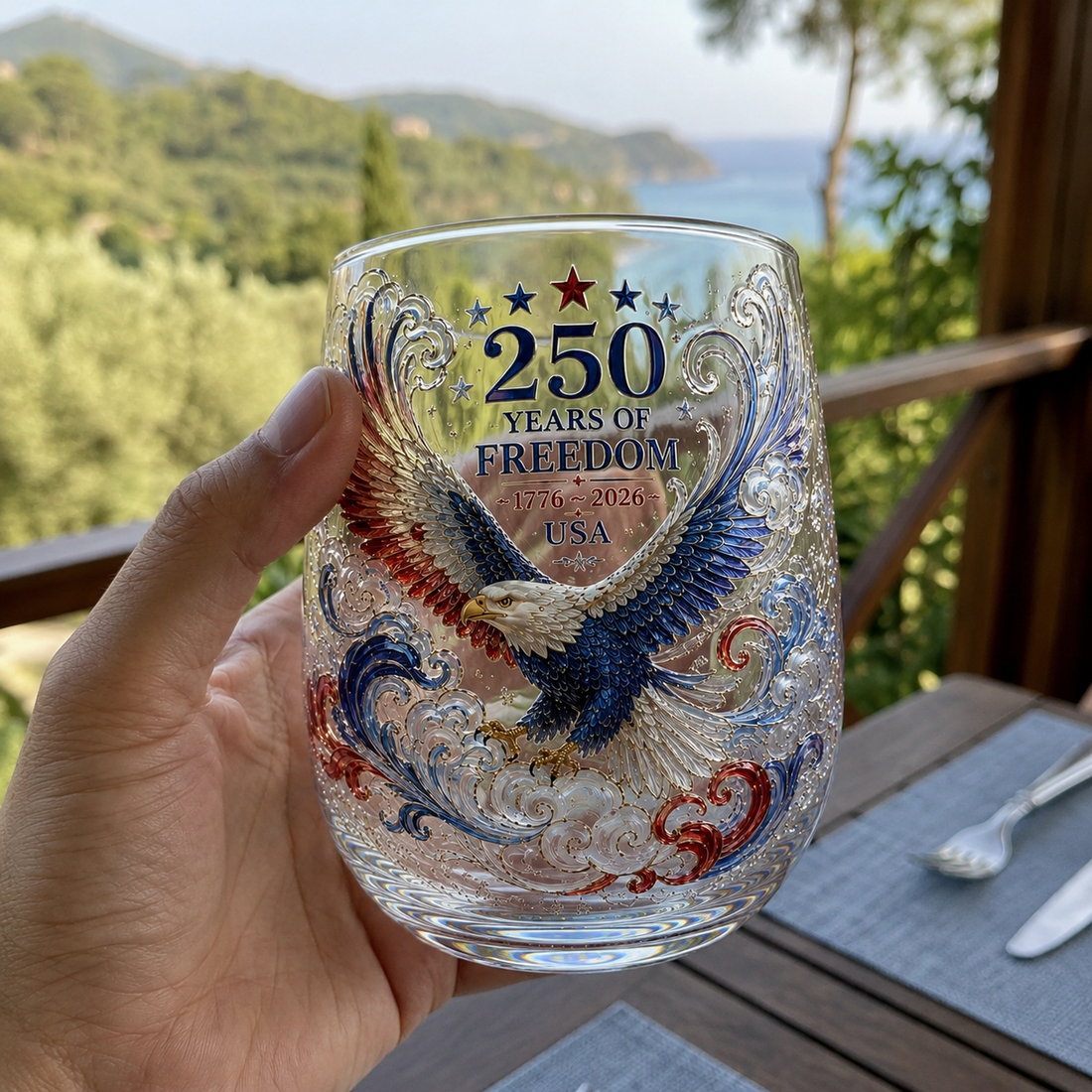2026 USA 250 Years of Freedom Eagle Glass