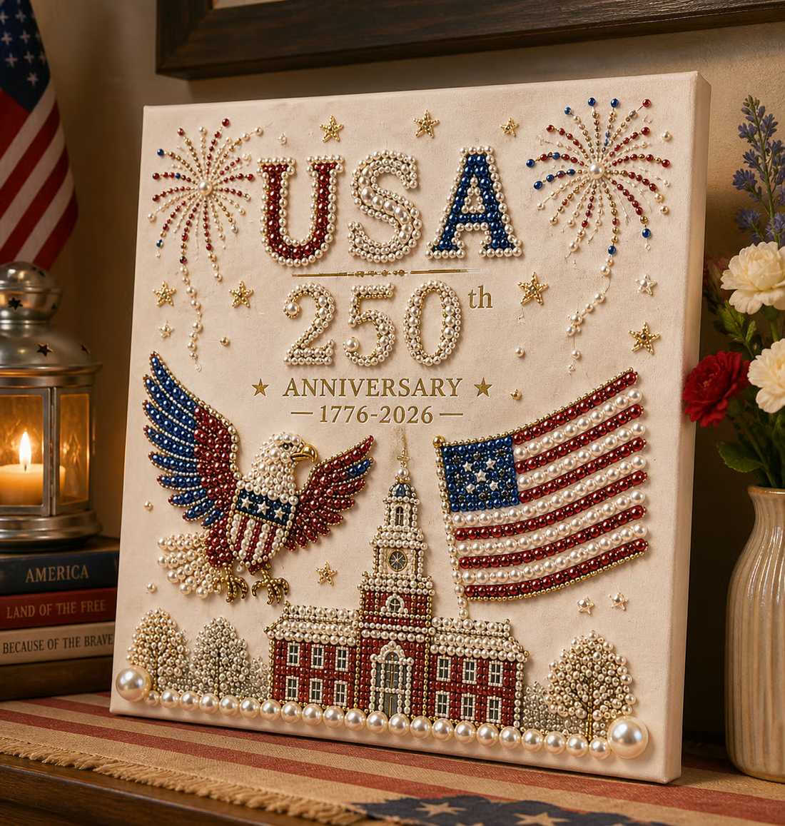USA 250th Anniversary DIY Pearl Painting Kit