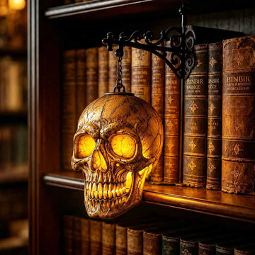 Skull Hanging Book Lamp