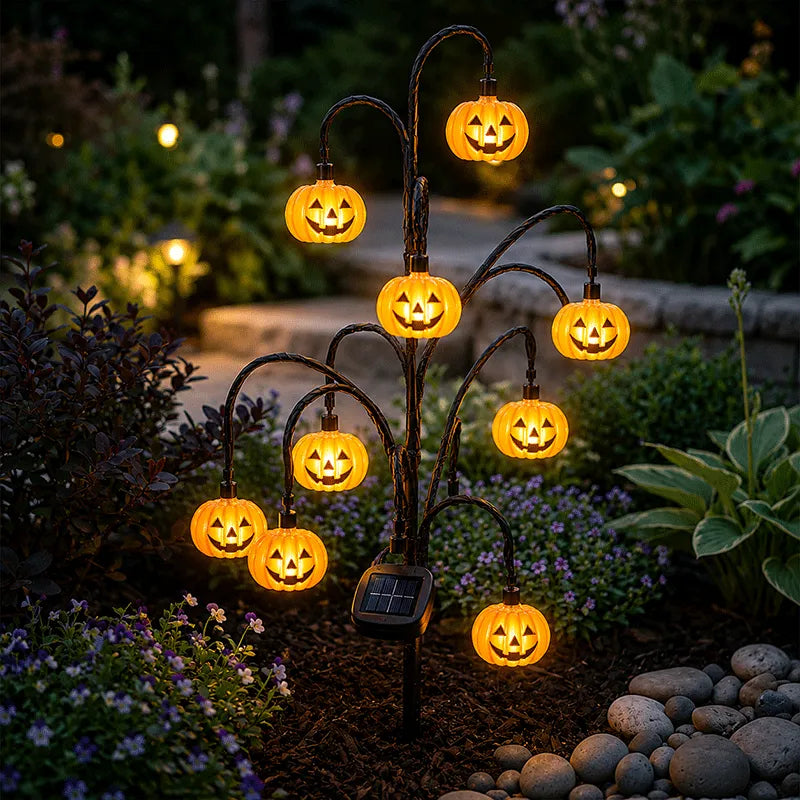 Halloween Solar Tree Stump Light
