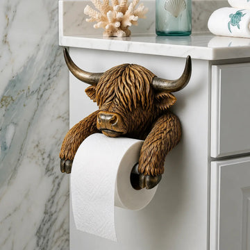 Highland Cow Toilet Paper Holder