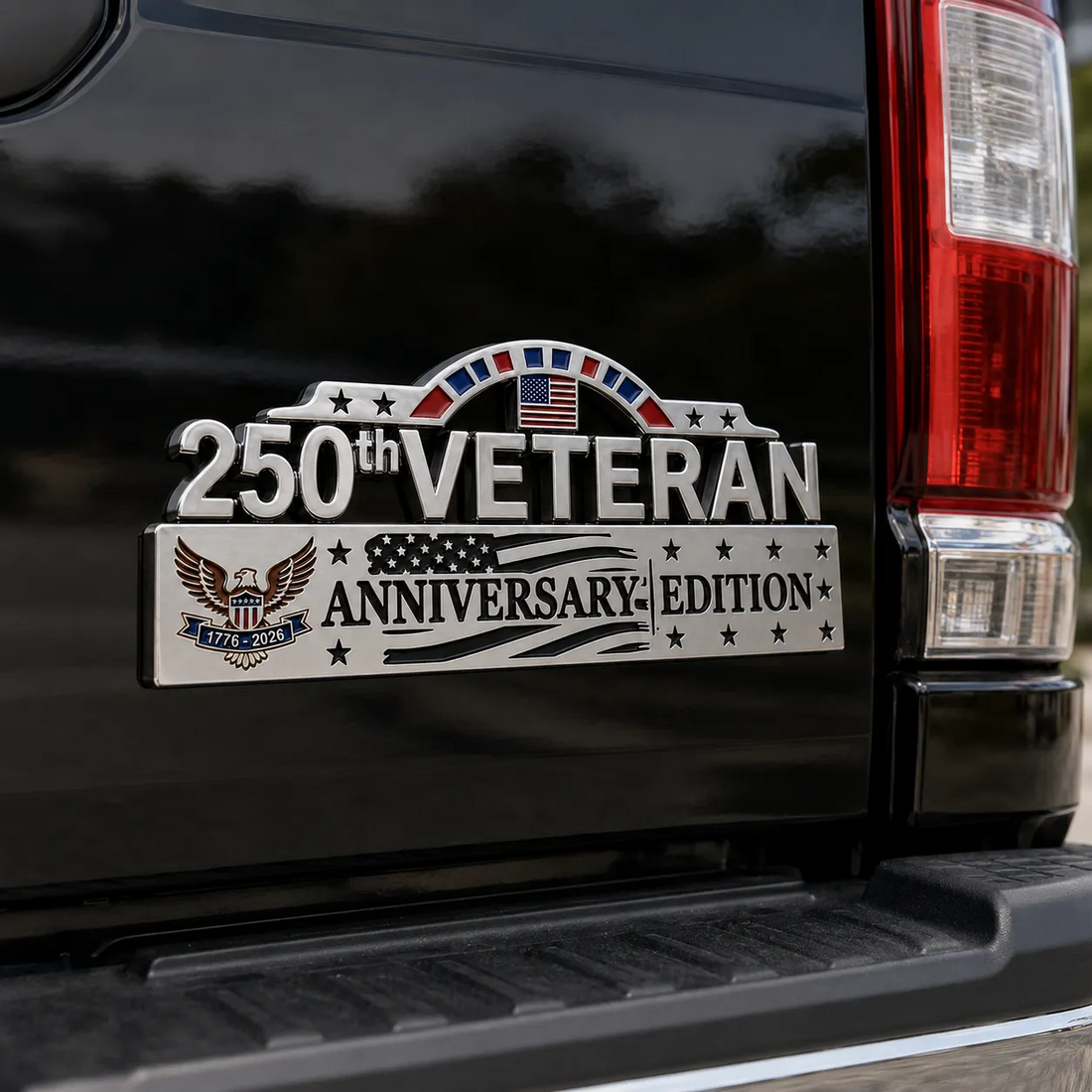 250th Anniversary Metal Flag Emblem