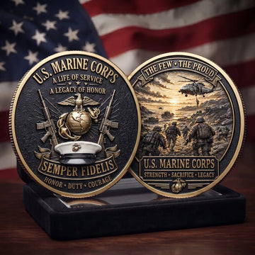 U.S. Marine Corps "Semper Fidelis" Challenge Coin