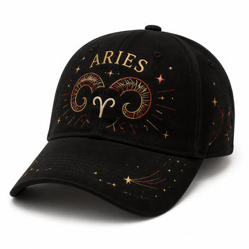 12 Zodiac Signs Embroidered Cap Collection
