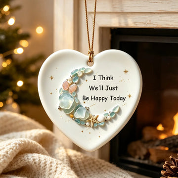 Happy Together Sea Glass Friendship Ornament