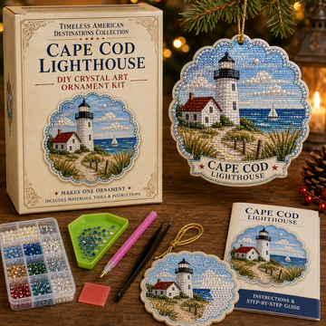 Timeless American Destinations Pearl Diamond Art Hanging Ornament Kit