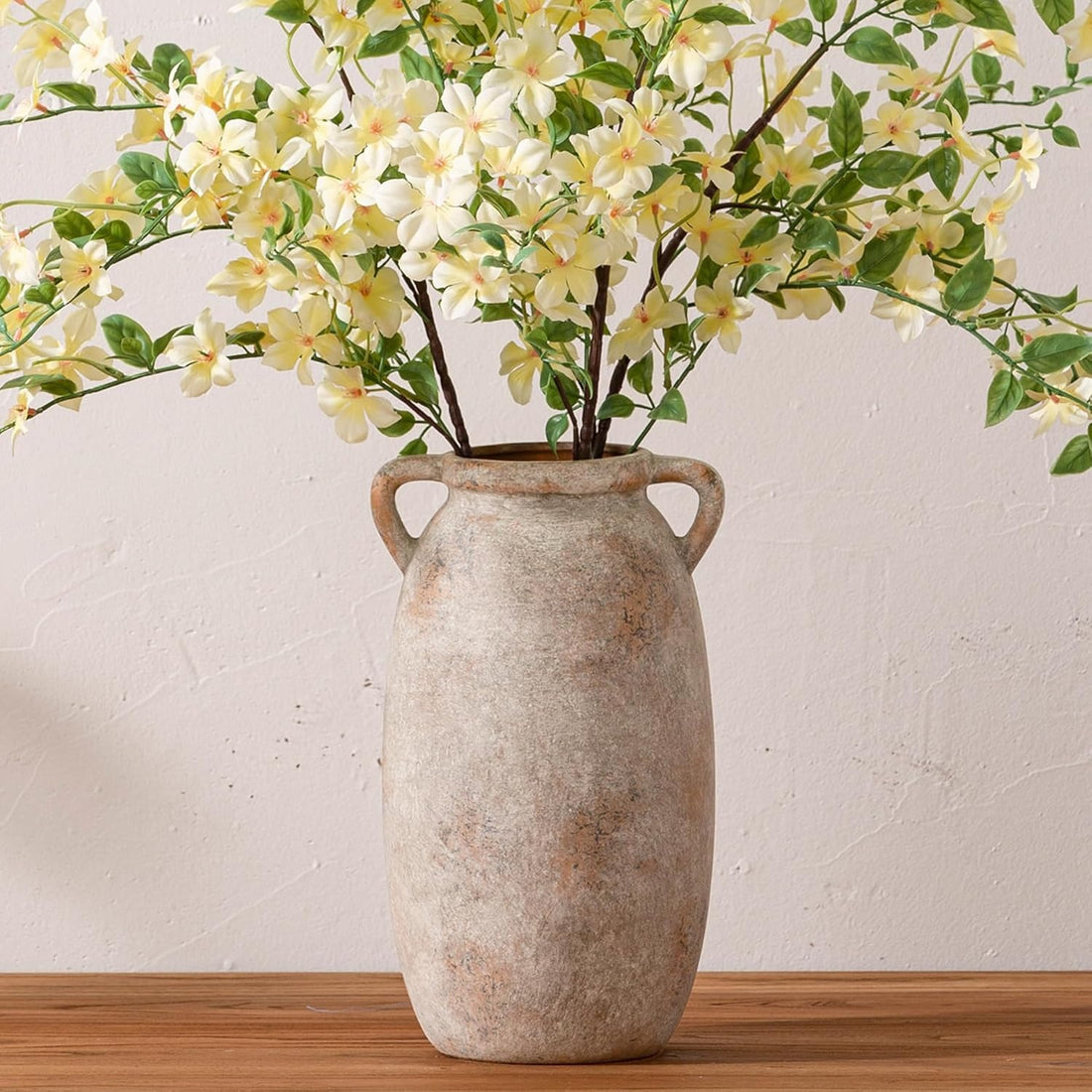 Handcrafted Farmhouse Ceramic Flower Vase