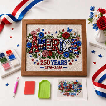 America 250 Years 5D Diamond Painting Kit