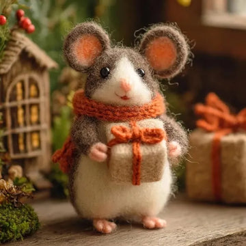 Deluxe Handmade Felt Mouse | Cozy Decor & Heartwarming Gift