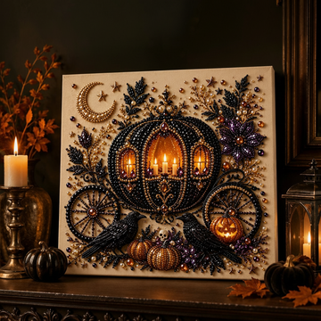 Elegant Halloween Pearl Diamond Painting Kit
