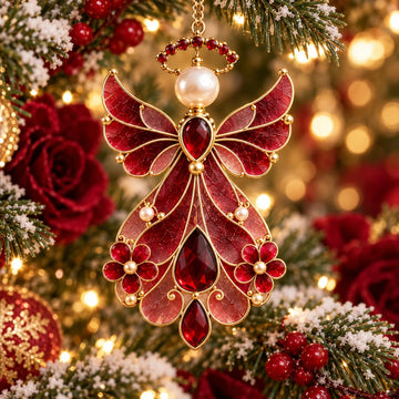 12-Month Birthstone Angel Ornament Collection