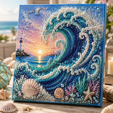3D Pearl Ocean Wall Art Kit