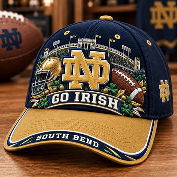Blue & Gold Football Cap – South Bend Game Day Pride Hat