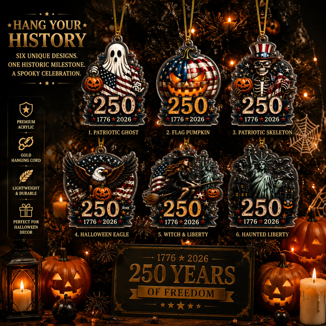 250th Anniversary Halloween Ornament Collection