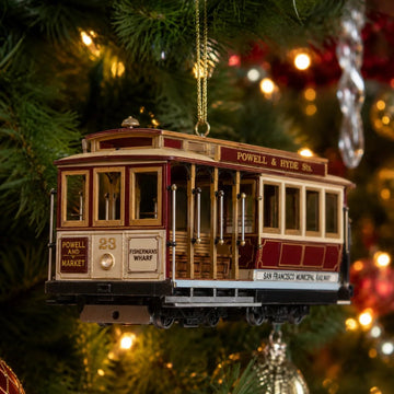 The Moving Landmark –San Francisco Classic Cable Car Ornament