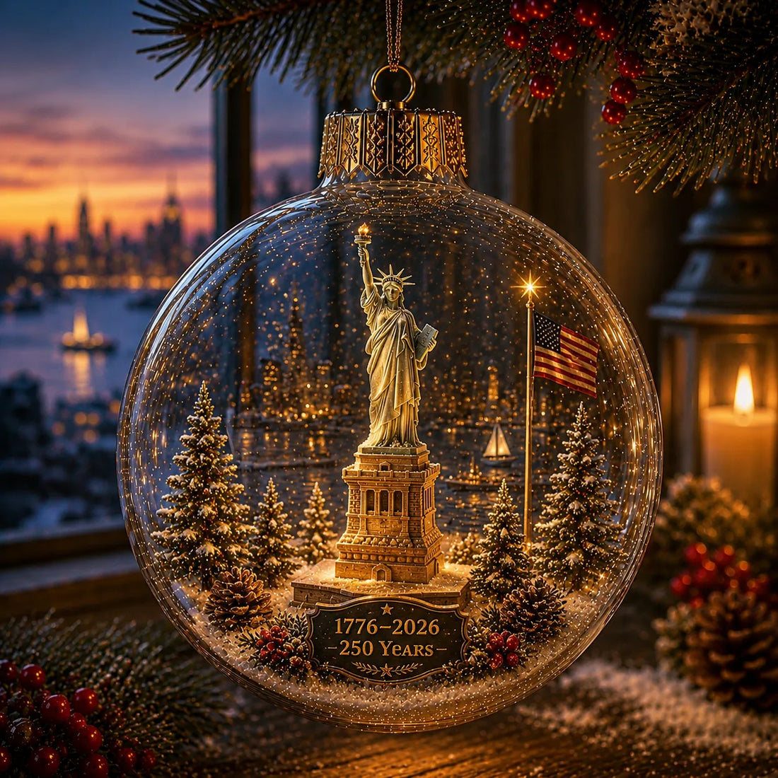 Anniversary of America x Christmas Ornament
