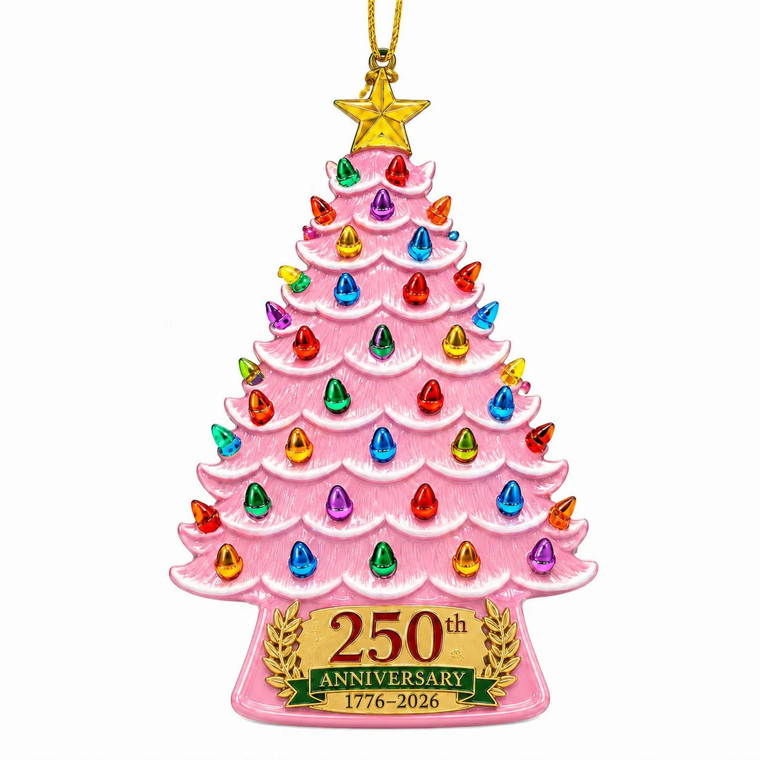 2026 America 250th Anniversary Nostalgic Christmas Tree Ornament