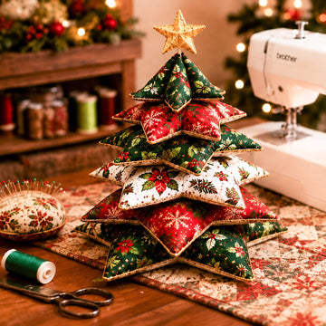 Christmas Star Pillow Tree Sewing Kit