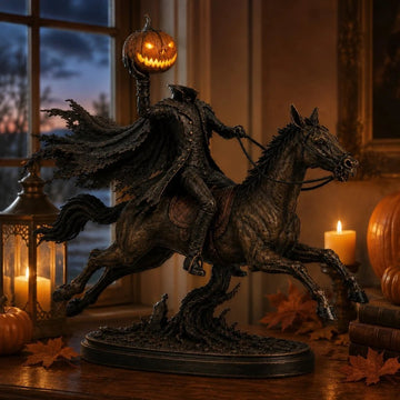 Midnight Chase Headless Horseman Statue