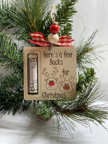 Wooden Christmas Money Holders Gift Ornaments