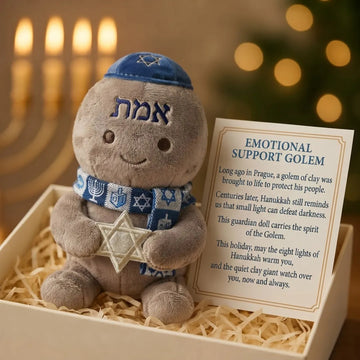 Emotional Support Golem Plush Hanukkah Guardian Doll