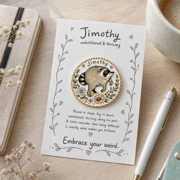 Iconic Ballard Legend Jimothy Enamel Pin