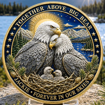 Jackie Bald Eagle Memorial Medallion – Forever Above Big Bear 2012–2026