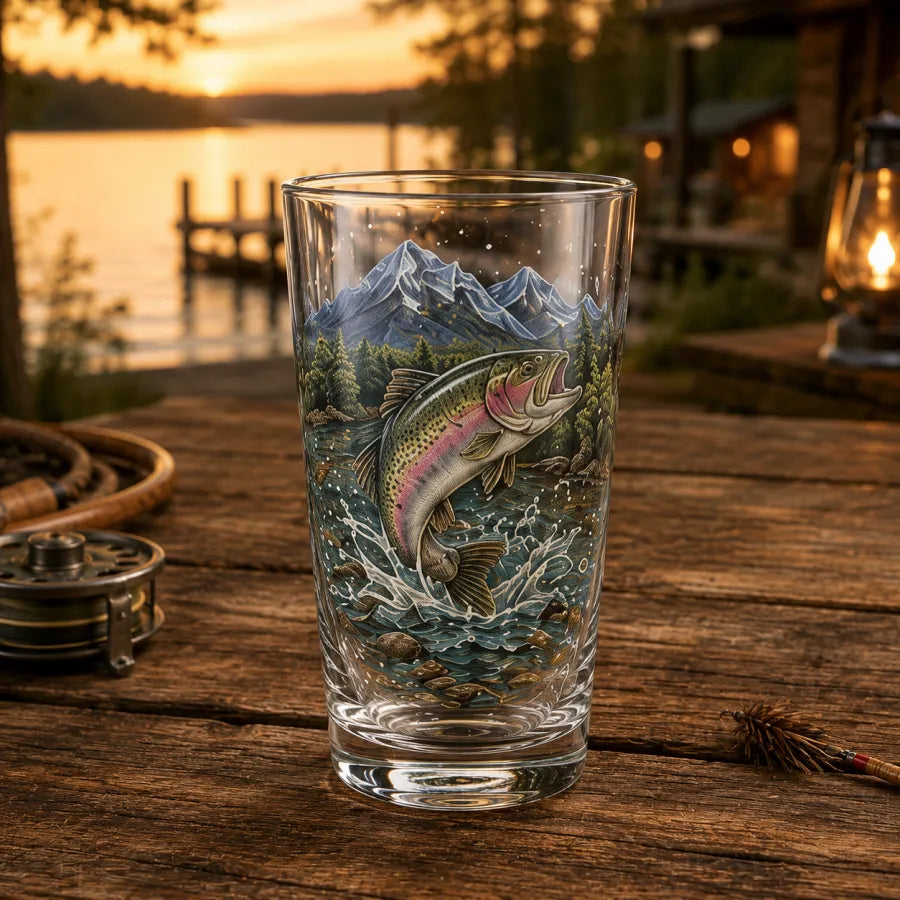 The Last Cast Fishing Pint Glass Collection