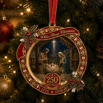 250th Anniversary Nativity Scene Christmas Ornament