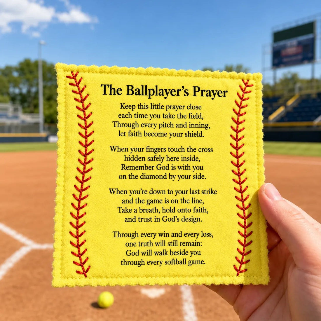Baseball Prayer Pocket Quilt
