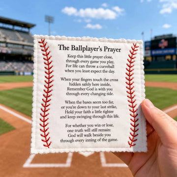 Baseball Prayer Pocket Quilt