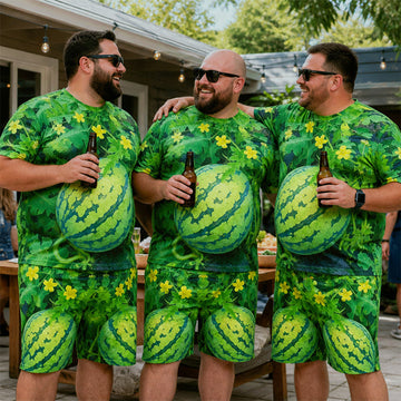 Bold, Juicy & Full of Personality — Watermelon Print T-Shirt Set