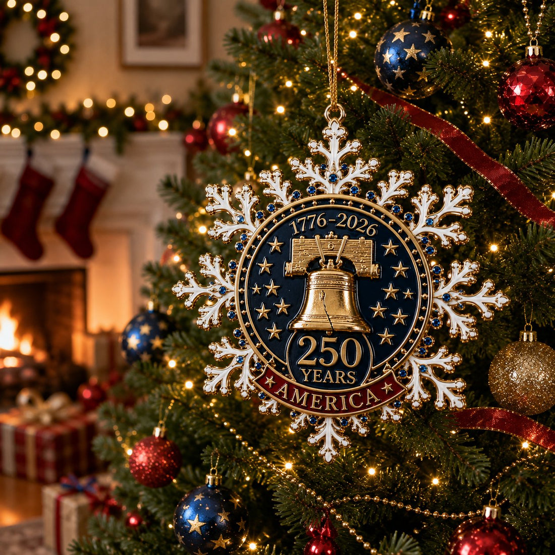 America’s 250th Anniversary Commemorative Christmas Ornament