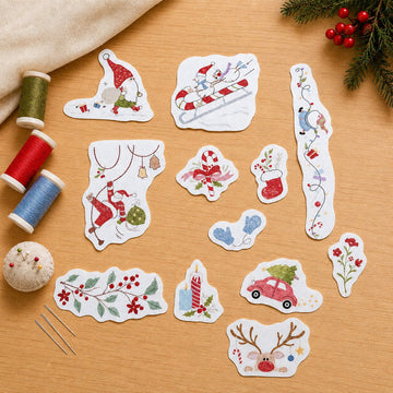 Christmas Stick & Stitch Embroidery Transfer Stickers