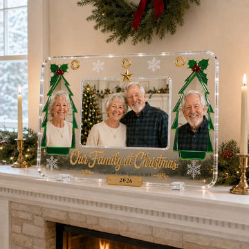 Personalized Christmas Family Photo Frame