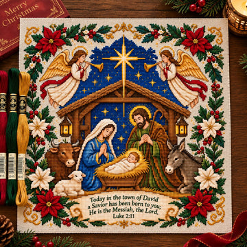 Nativity Christmas Cross Stitch Kit