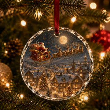 Christmas Landscape Scene Ornament