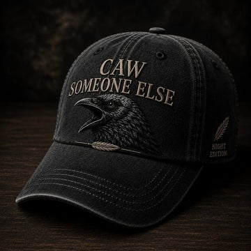 CAW SOMEONE ELSE Vintage Washed Raven Cap
